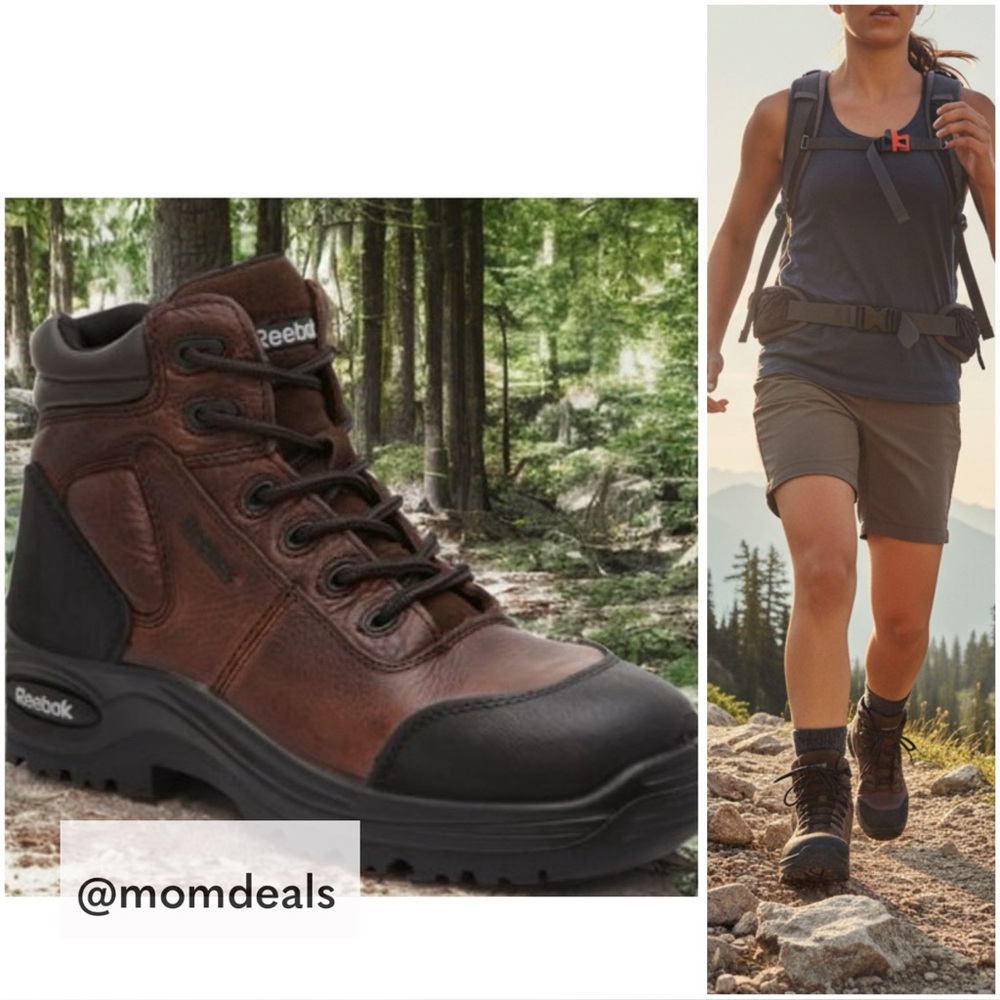 Reebok Work Trainex Work Boot Genuine Leather Women’s 7.5 Men’s 5.5 Resistant
